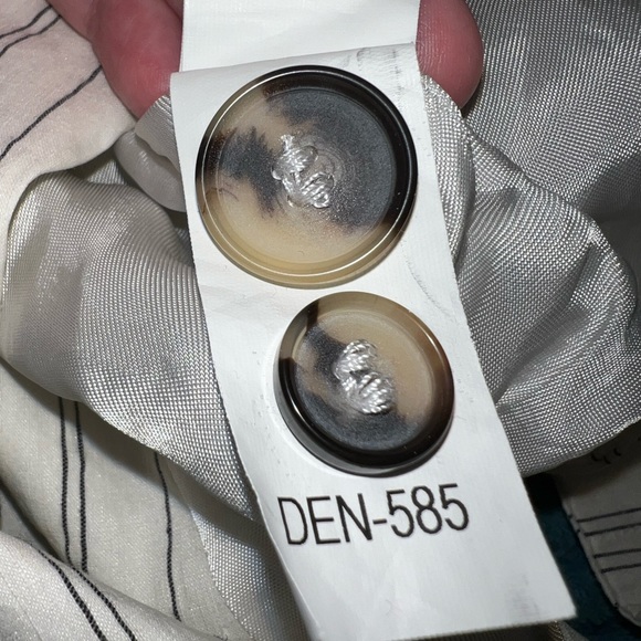 Zara Stripe Linen Blend Cropped Blazer New Without Tags - Picture 8 of 15